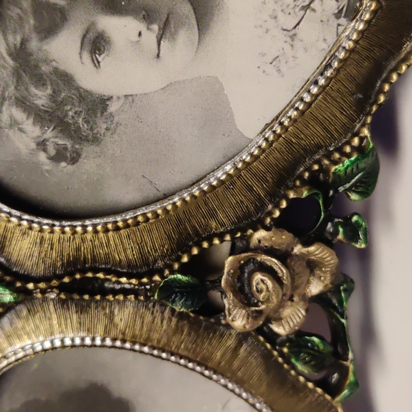 2002 Artist Floral Roses Heart Picture Frame, Ornate - Double picture Frame - Picture 5 of 10